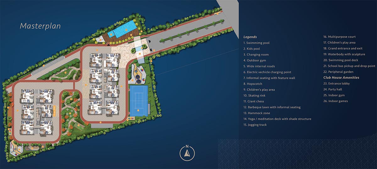 Abhee Kings Court master plan — site layout