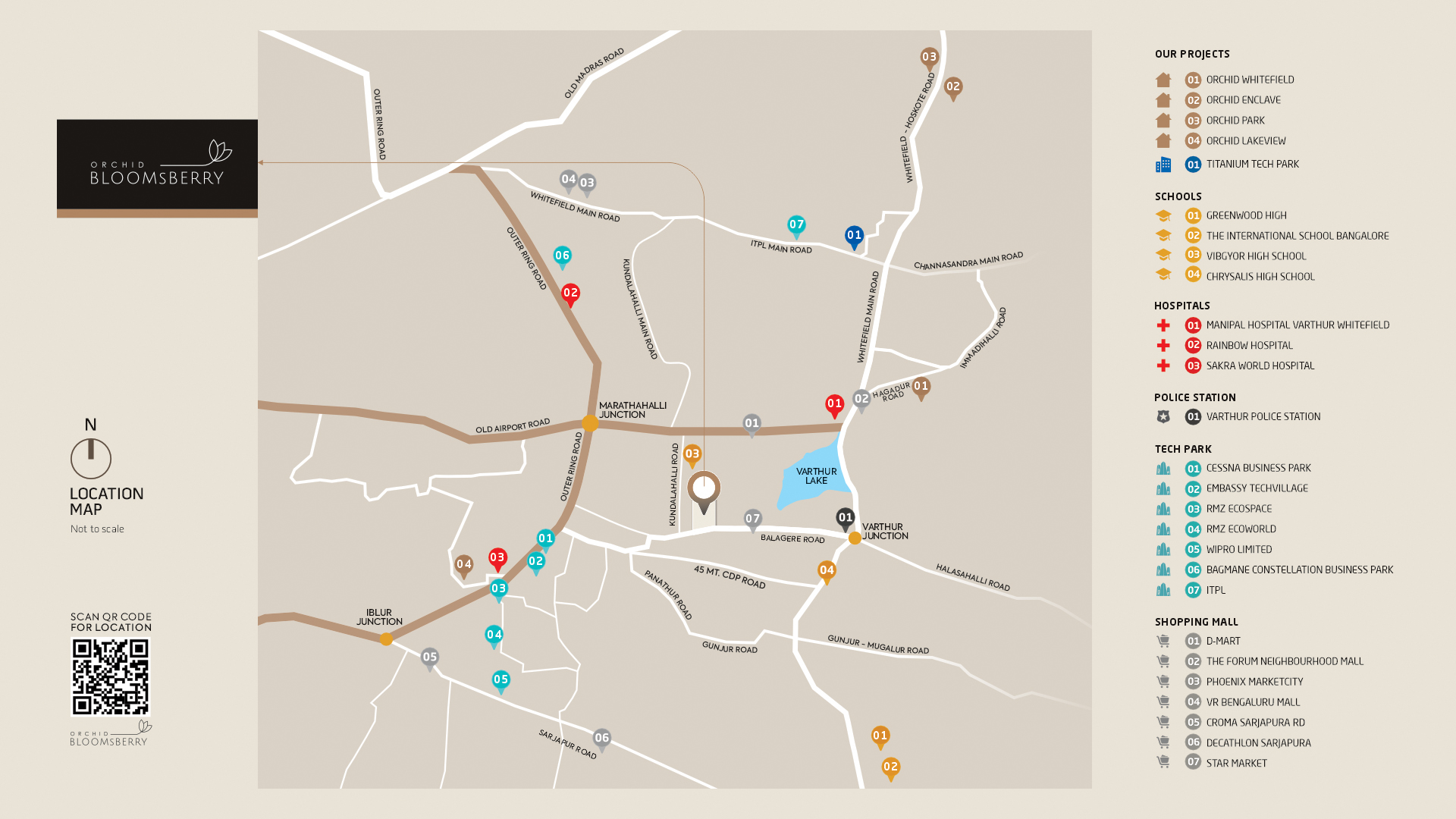 Orchid Bloomsberry master plan — site layout