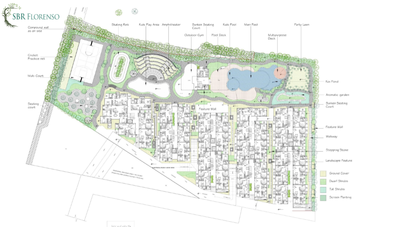 SBR Florenso master plan — site layout