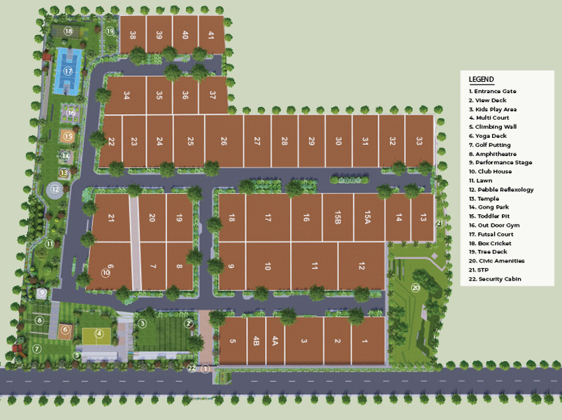 Svamitva Floresta master plan — site layout