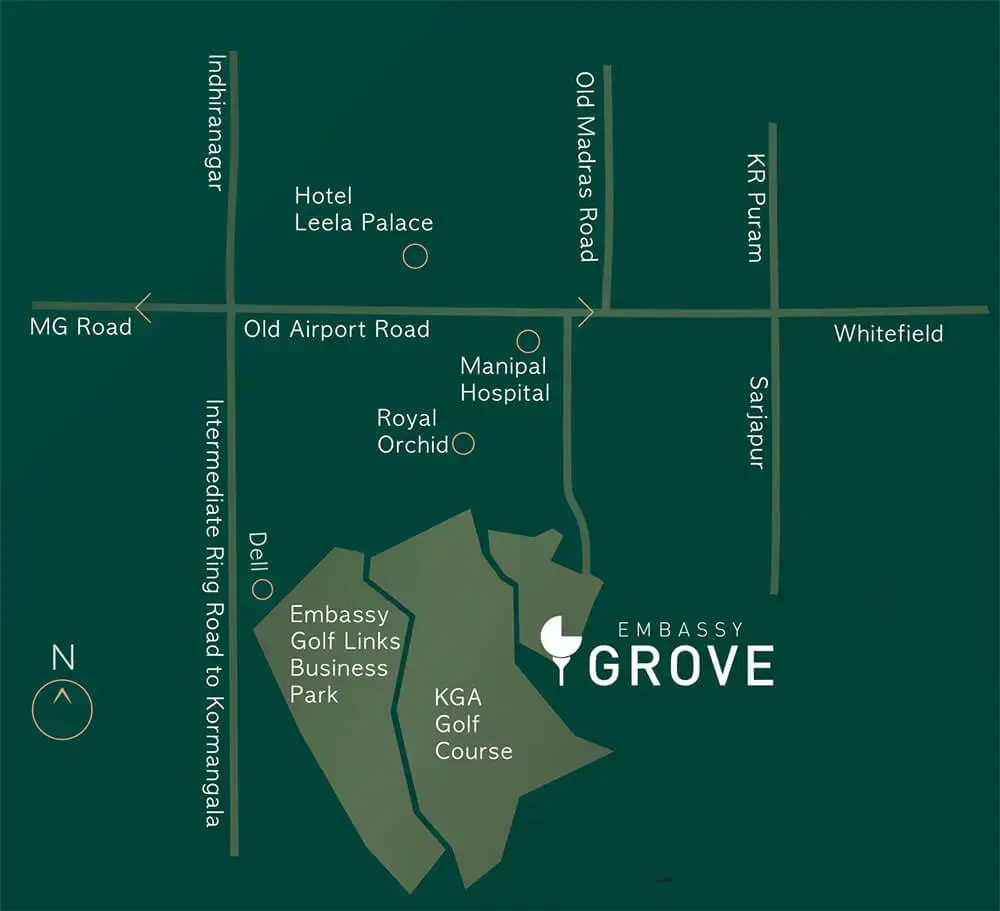 Embassy Grove master plan — site layout