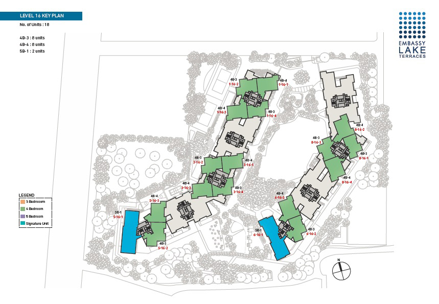 Embassy Lake Terraces master plan — site layout