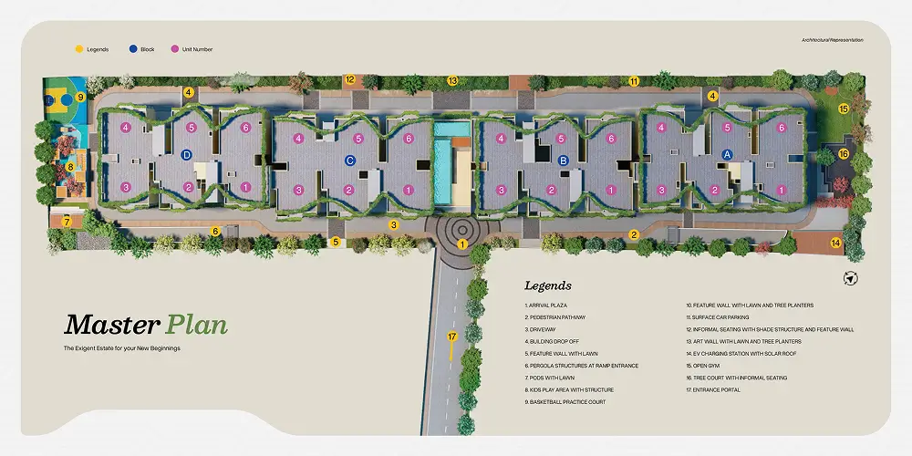 Mana Cresta master plan — site layout