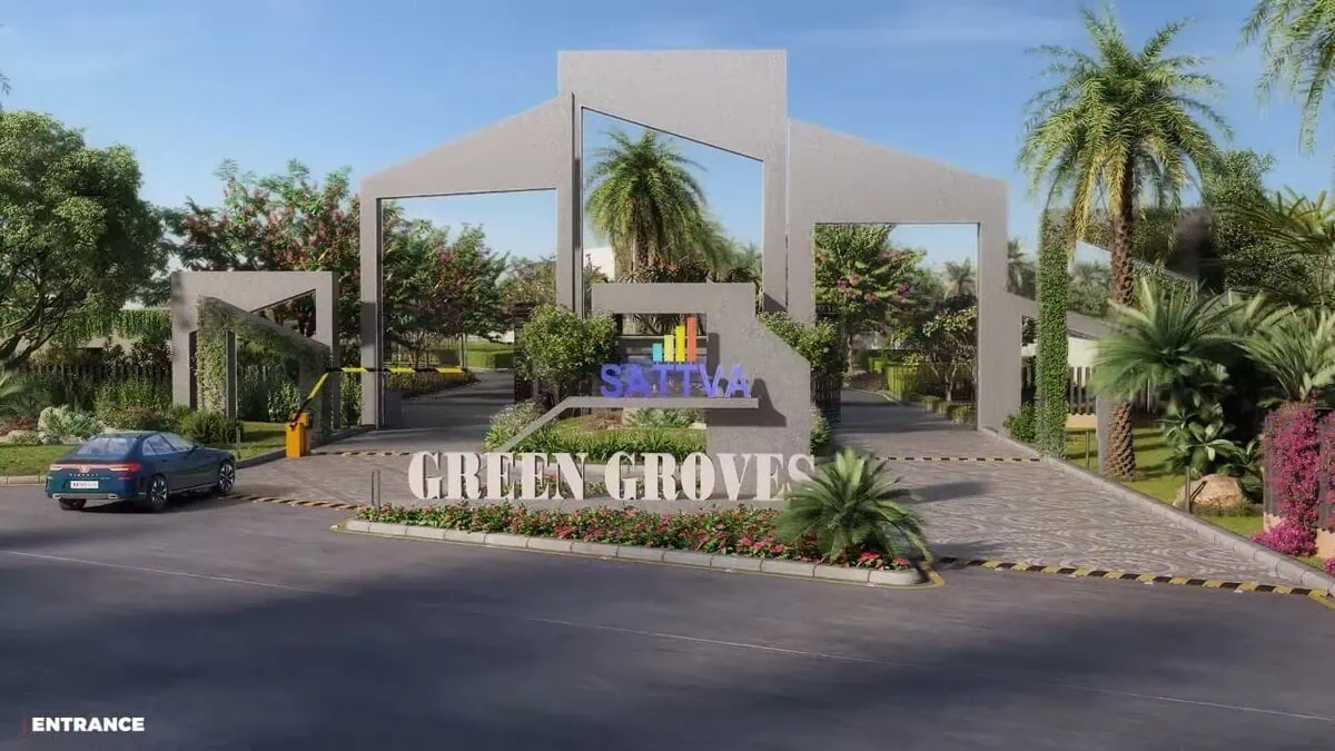 Sattva Green Groves Plots Nelamangala project elevation