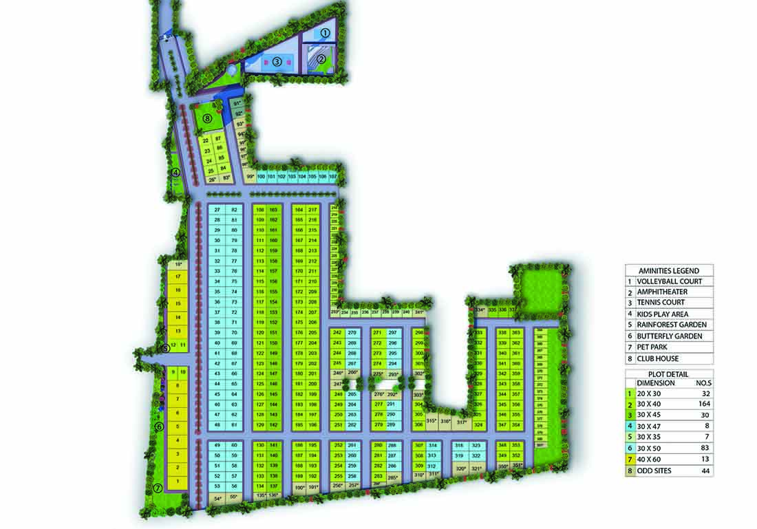 Shriram Songs of the Earth master plan — site layout