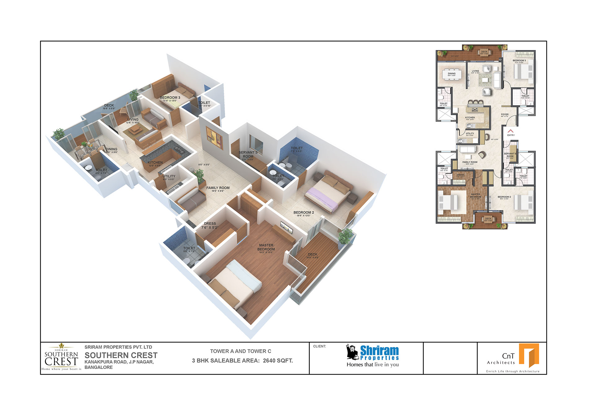 Shriram Southern Crest master plan — site layout