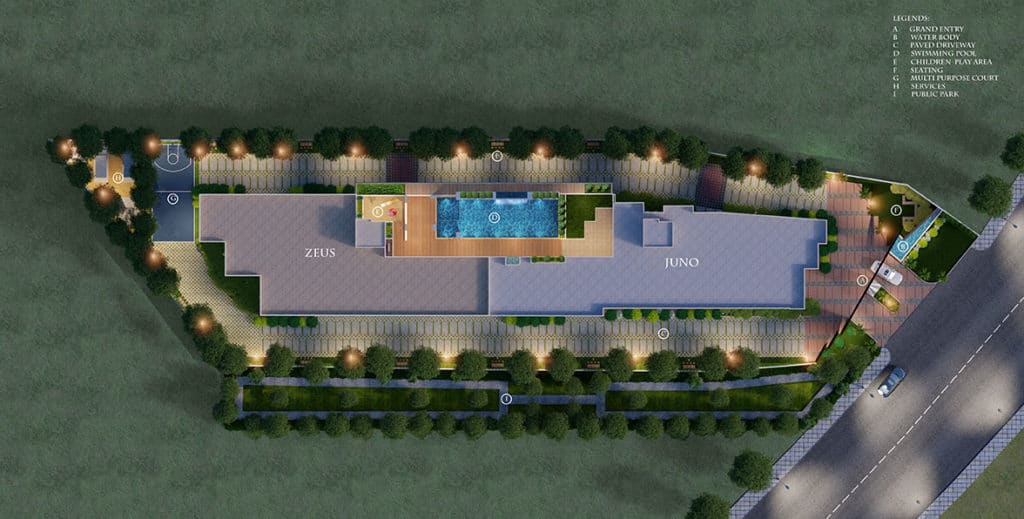 SNN Raj Spiritua master plan — site layout