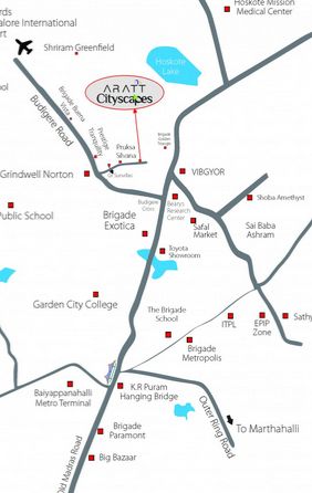 Aratt Cityscapes Budigere Cross master plan — site layout