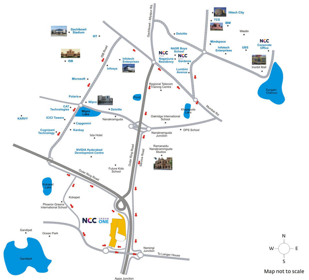 NCC Urban One master plan — site layout