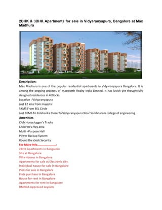 Skav Madhura project elevation