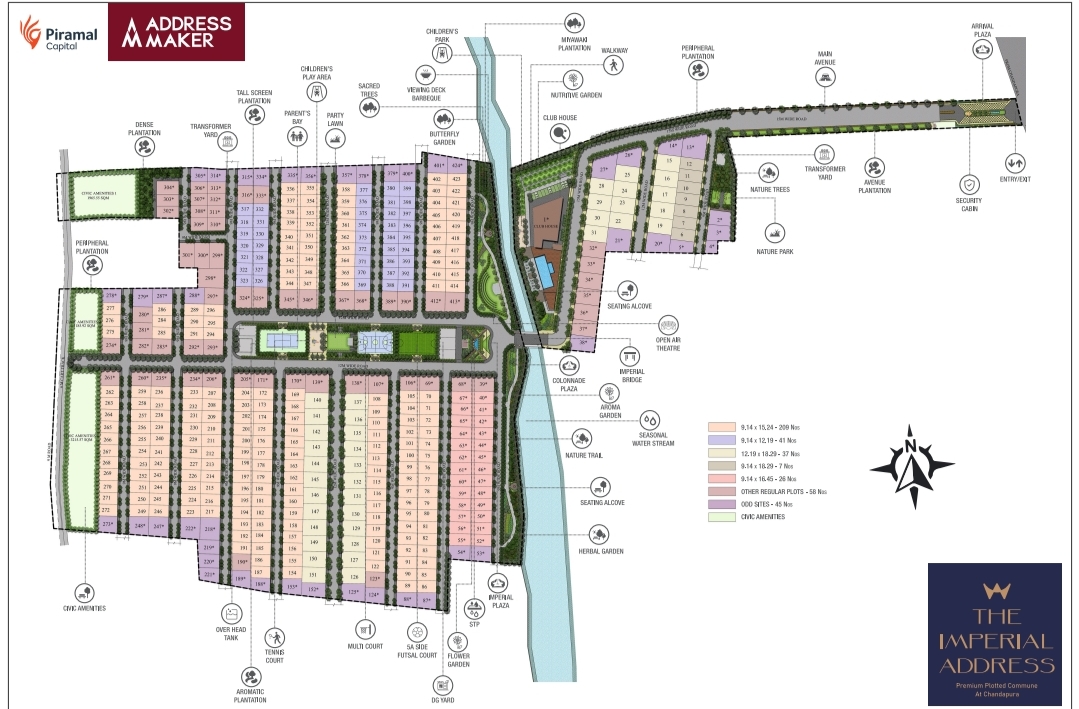 the Imperial Address master plan — site layout