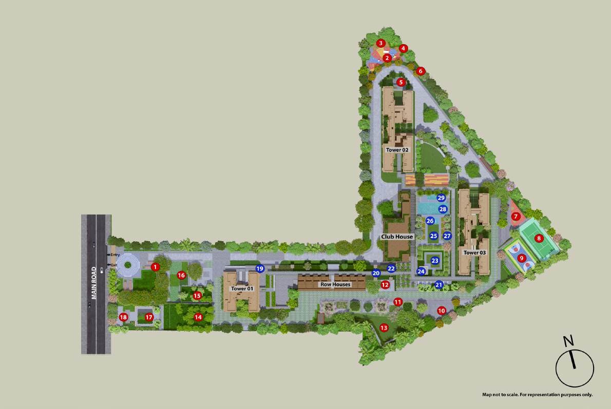Birla Ojasvi master plan — site layout