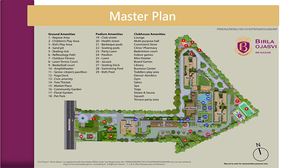 Birla Rr Nagar Bangalore Pre master plan — site layout