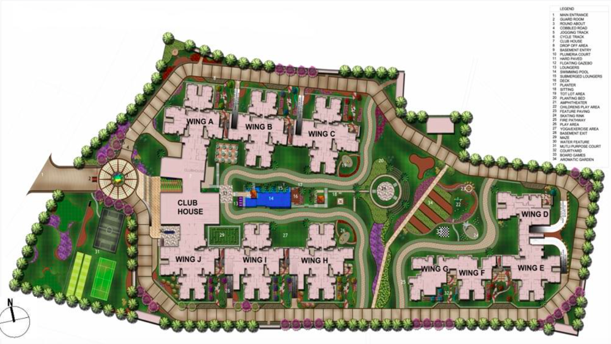 Mantri Energia master plan — site layout