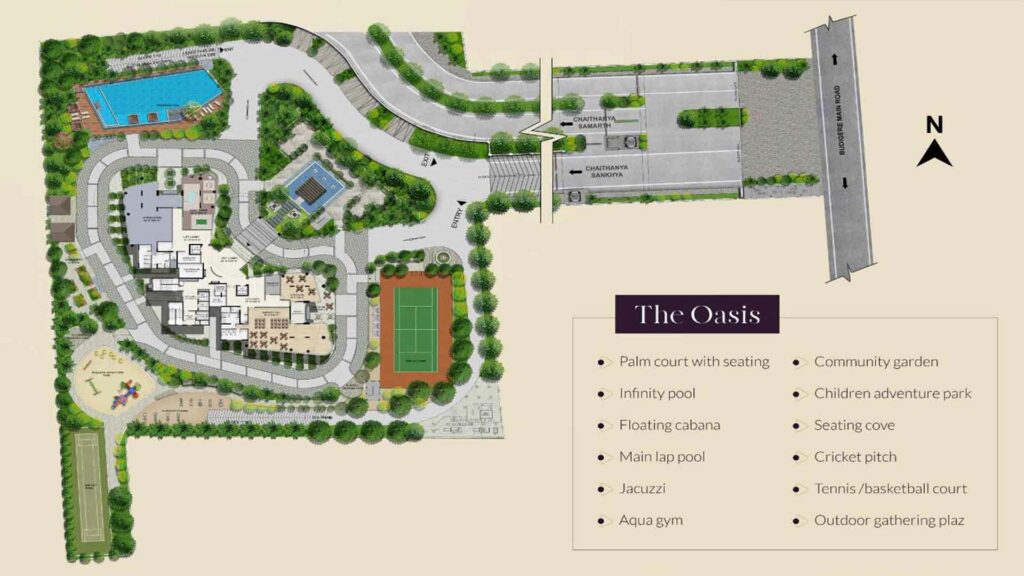 Chaithanya Sankhya master plan — site layout