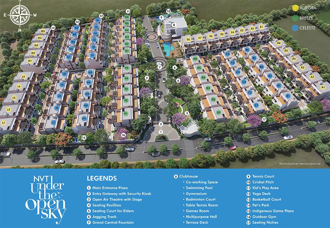 Nvt Under the Open Sky master plan — site layout