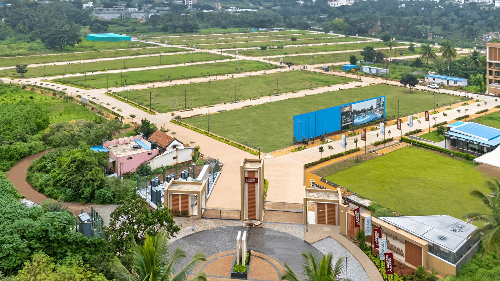 the Akshara Valley Address Villas master plan — site layout
