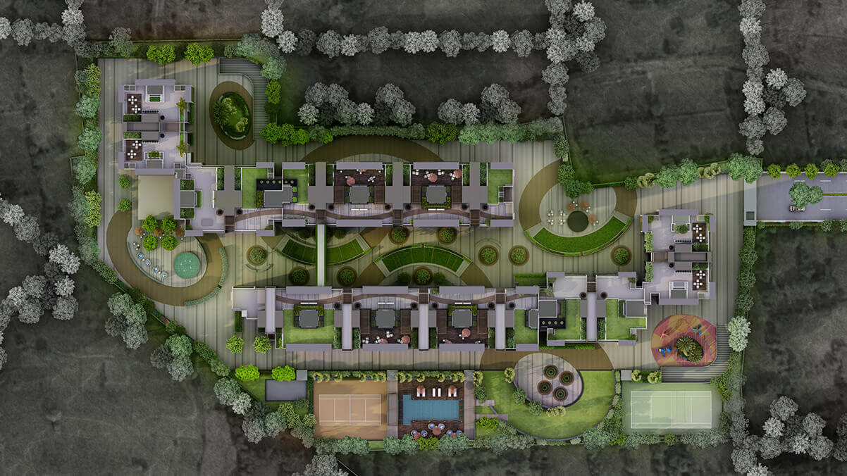 Arvind Skylands master plan — site layout