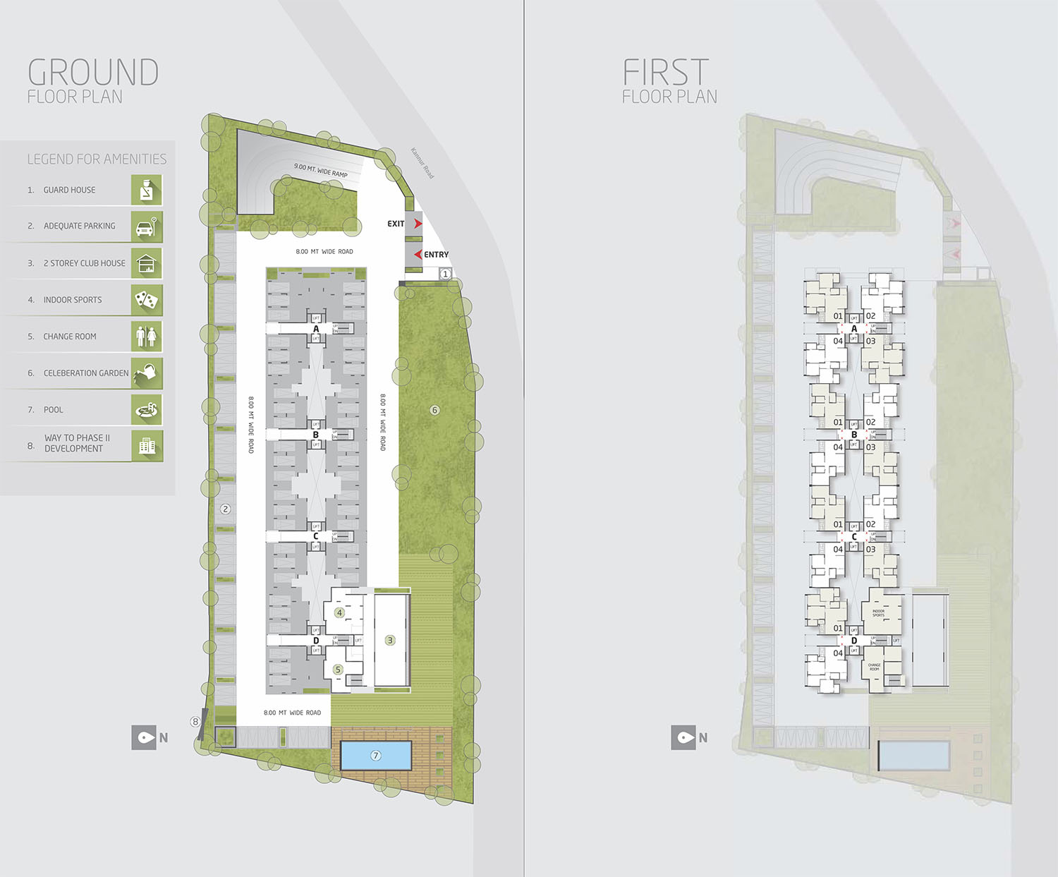 Orchid Greens master plan — site layout