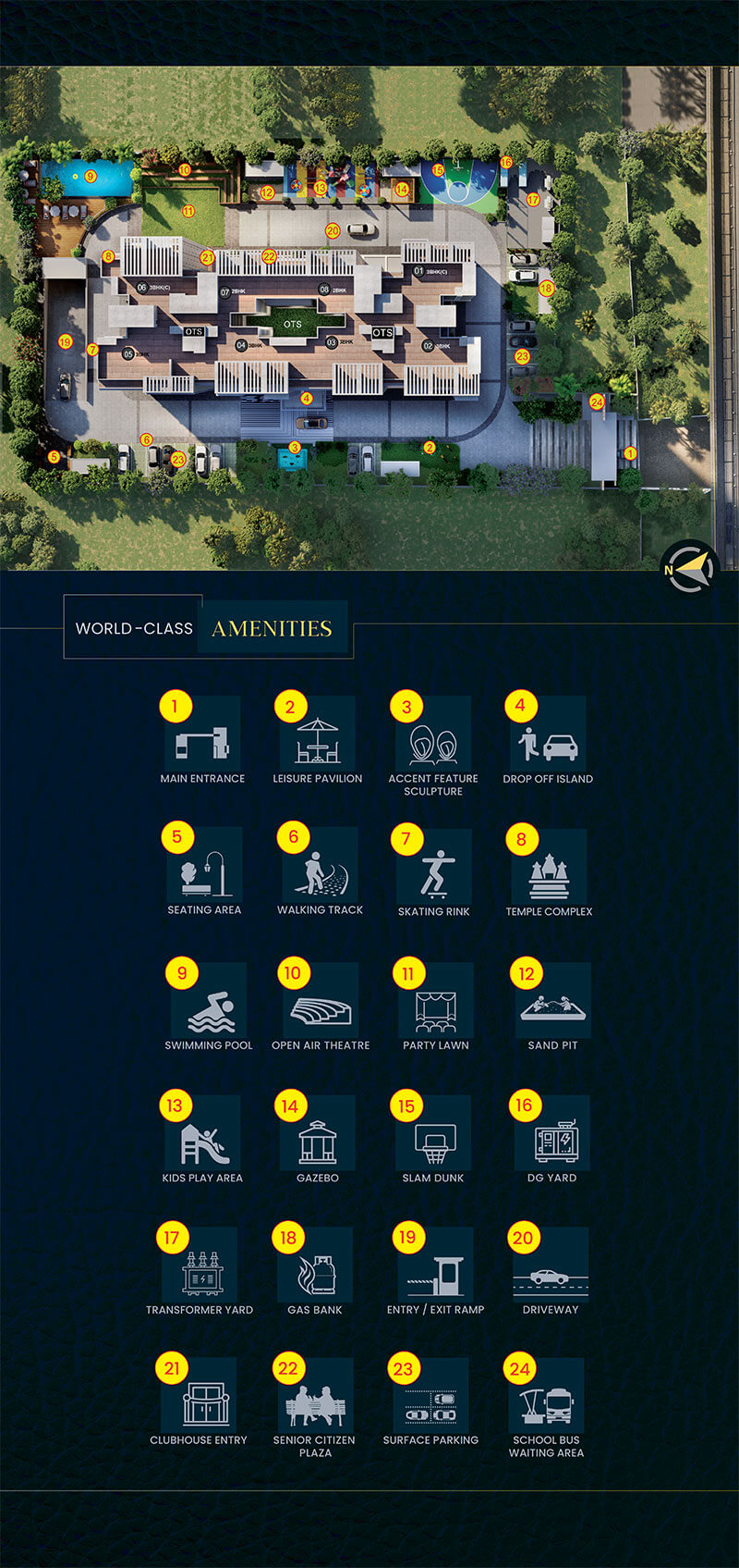 Pride Altius Tumkur master plan — site layout