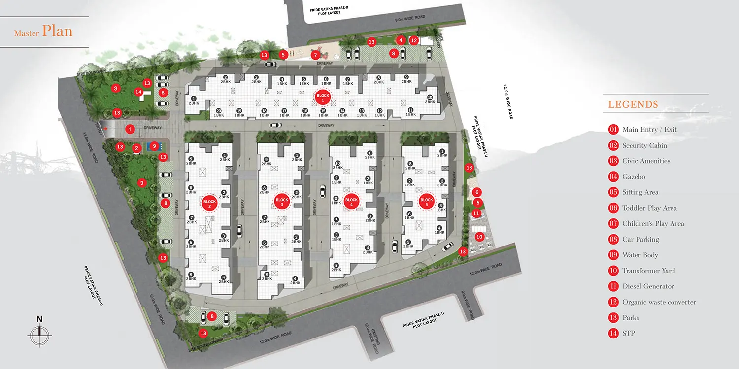Pride Sunrise Phase 2 master plan — site layout
