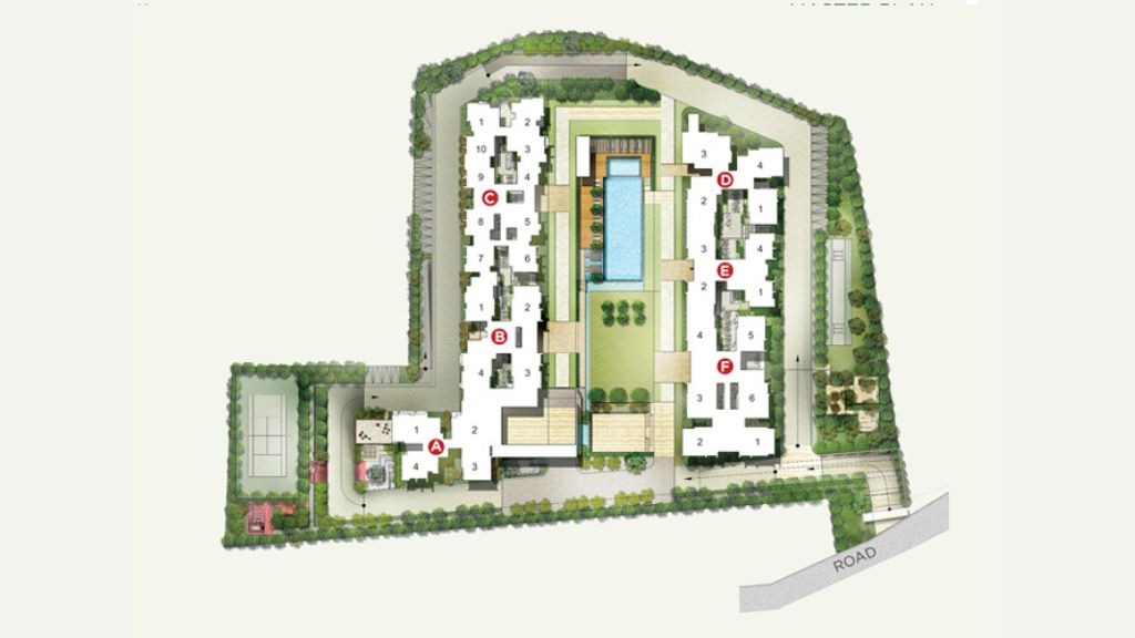 Rohan Akriti master plan — site layout