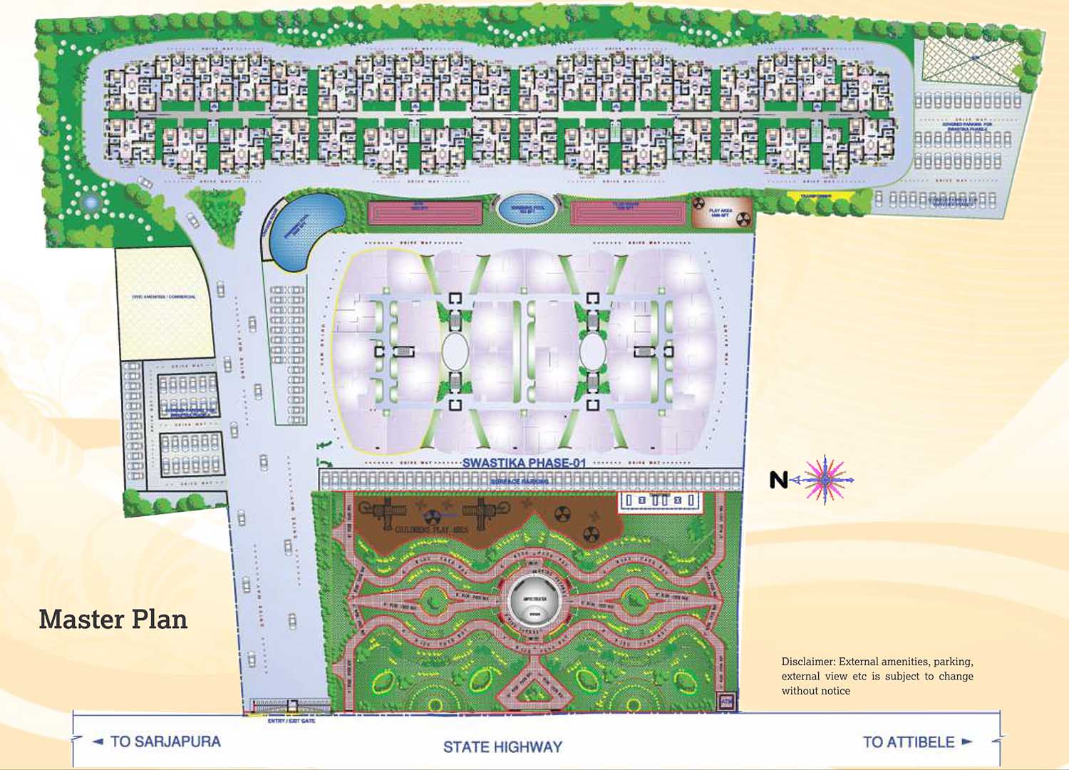 Sowparnika Swastika Phase 2 master plan — site layout