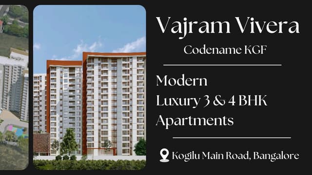 Vajram Vivera Apartments in Kogilu project elevation