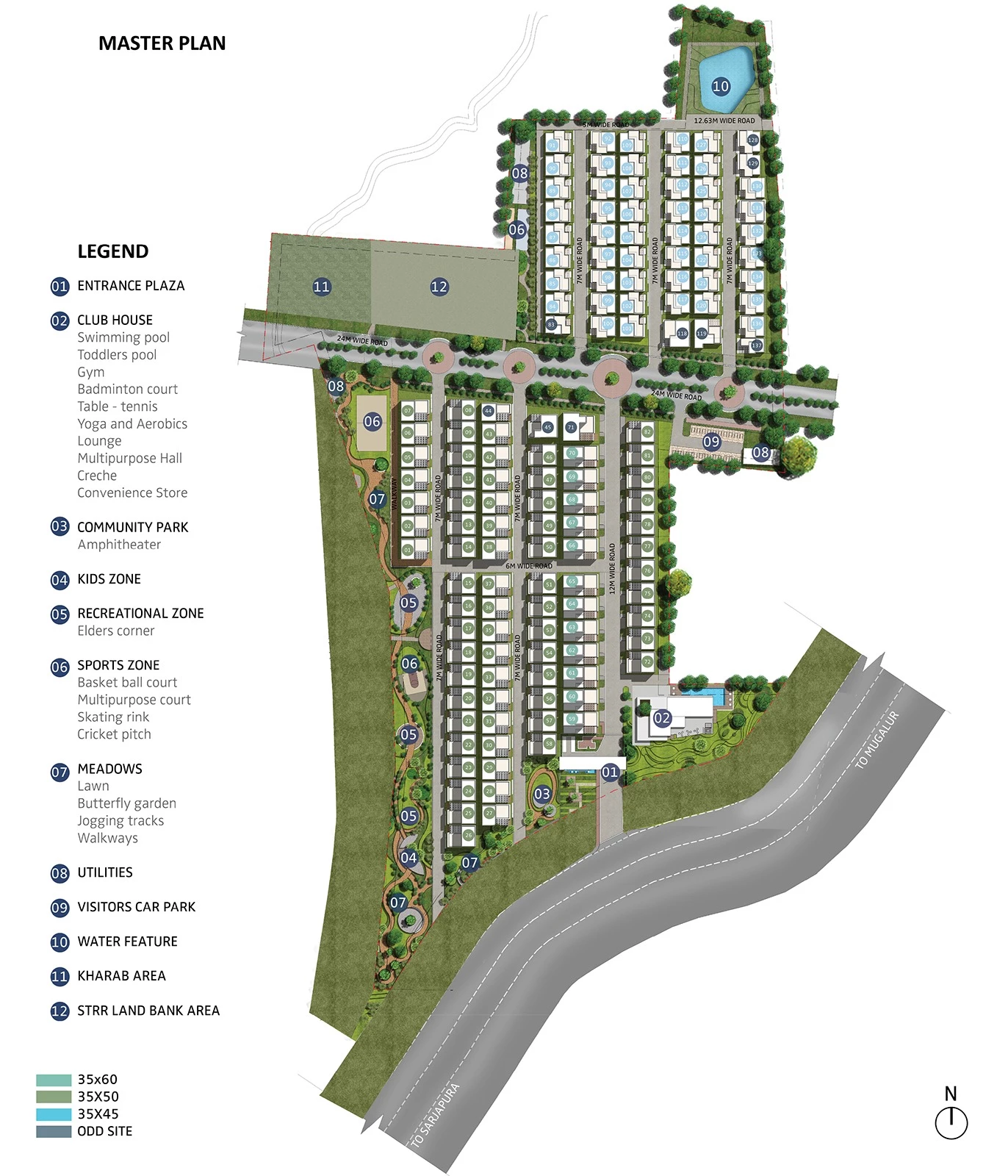 Mjr Divine Meadows master plan — site layout