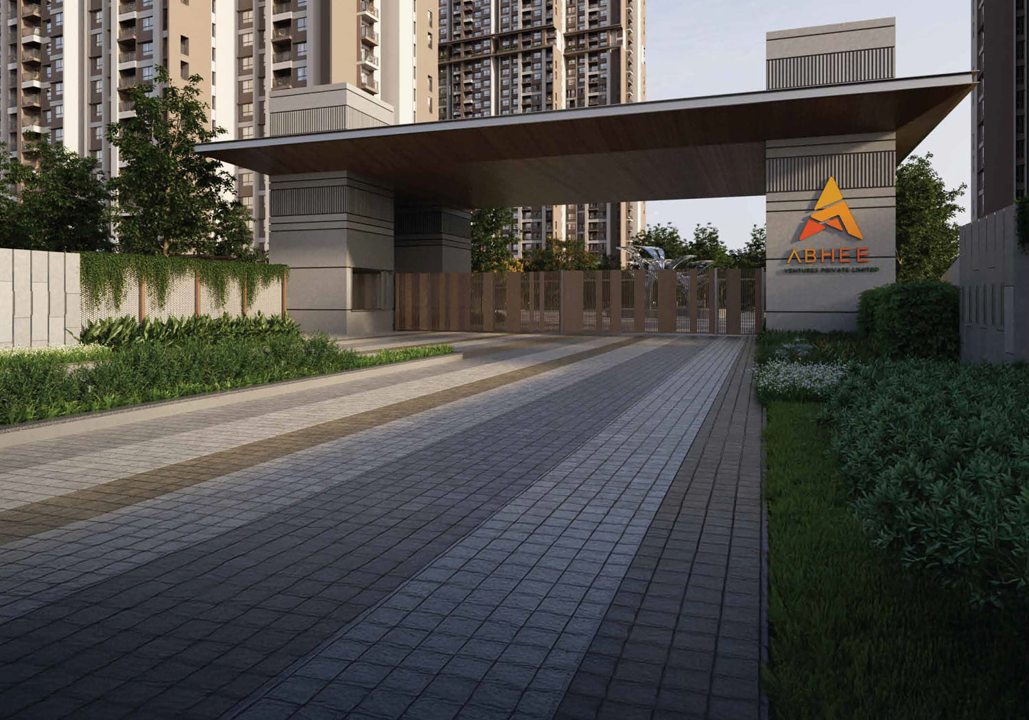 Abhee Aaria Apartments in Gunjur — project photograph