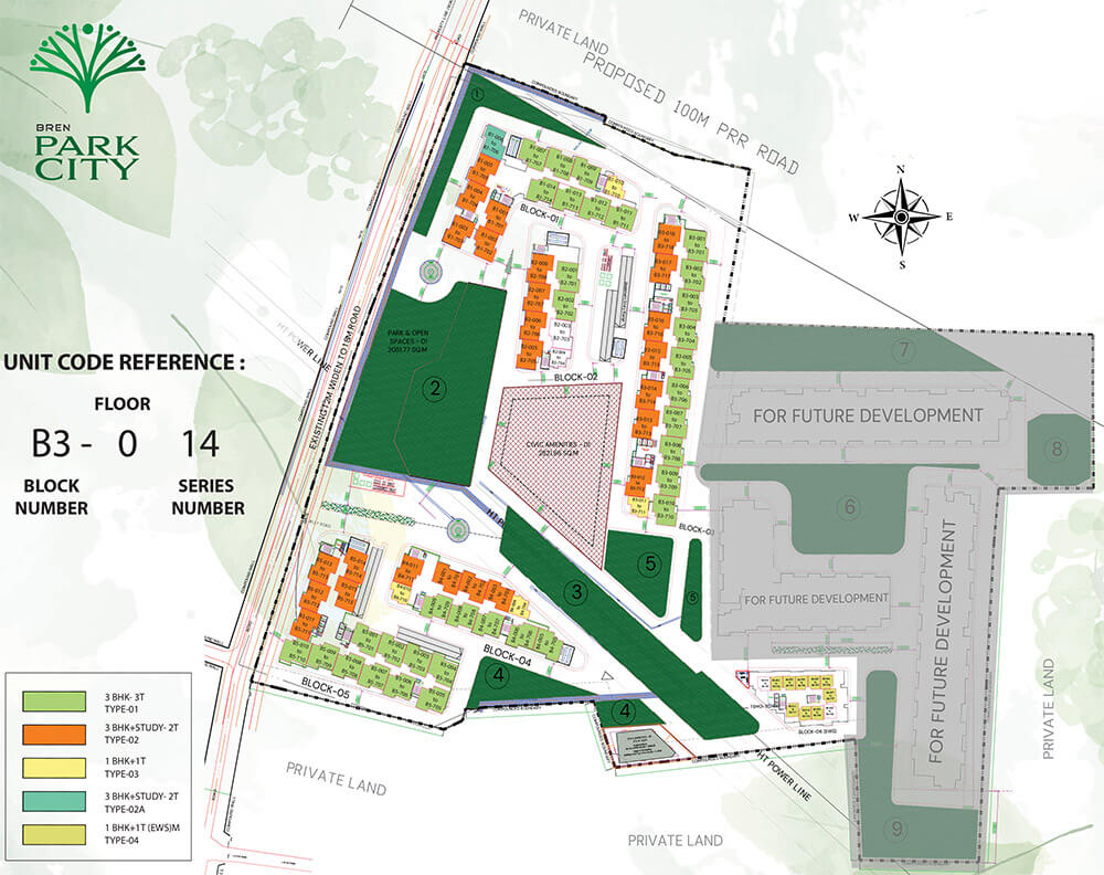 Bren Park City Hulimangala Ecity master plan — site layout
