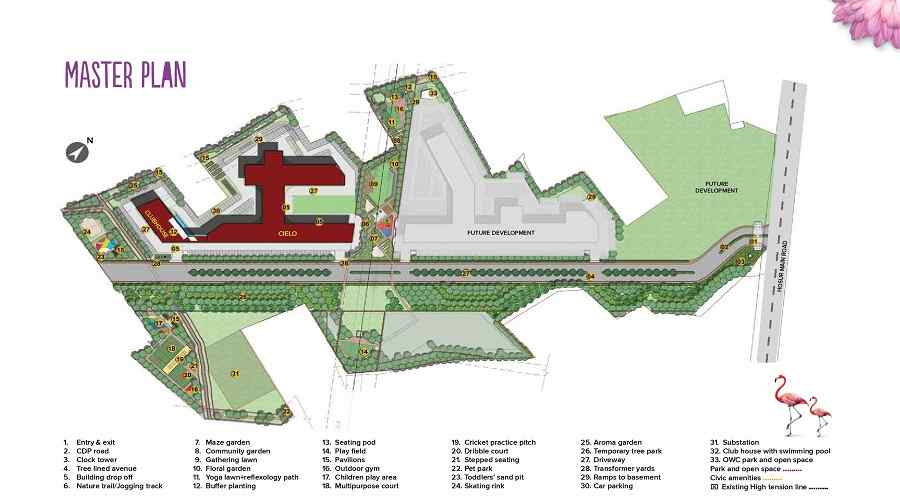 Brillio at Brigade Valencia Phase master plan — site layout