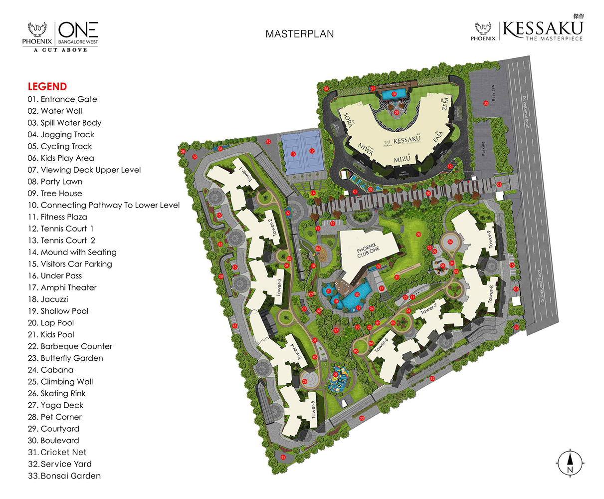 La Palazzo master plan — site layout