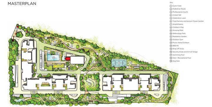 Nikoo Homes 6 Kogilu master plan — site layout