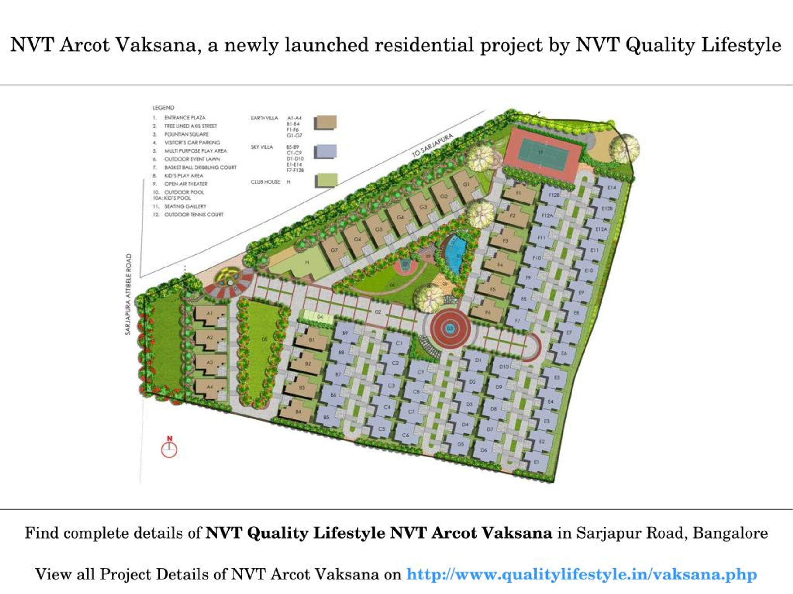 Nvt Arcot Vaksana master plan — site layout