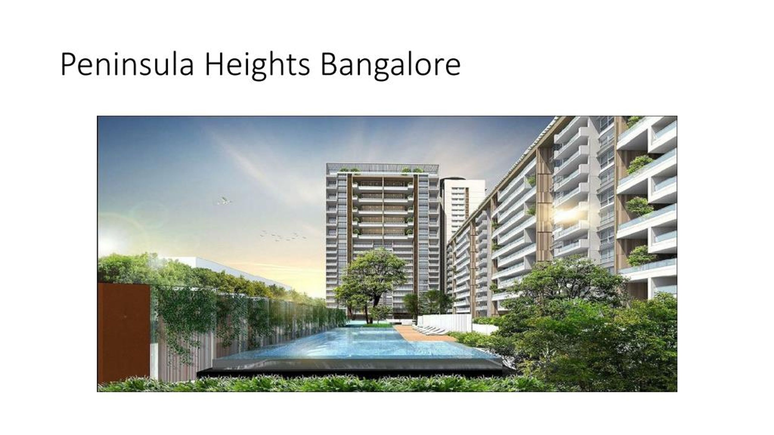 Peninsula Heights project elevation