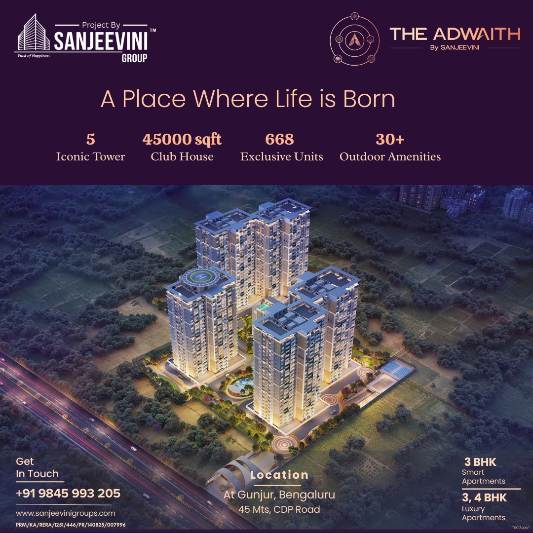 Sanjeevini Adwaith Apartments in Gunjur project elevation