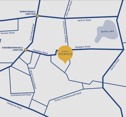 Sobha Neopolis master plan — site layout