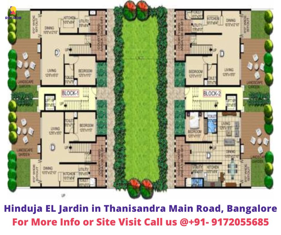 Hinduja El Jardin master plan — site layout