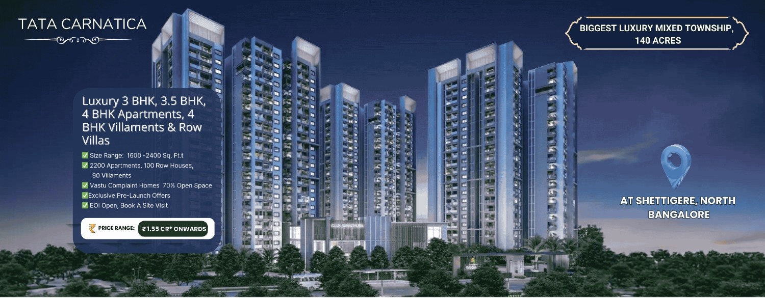 Tata Carnatica, Devanahalli North Bangalore — Review 2025 project elevation