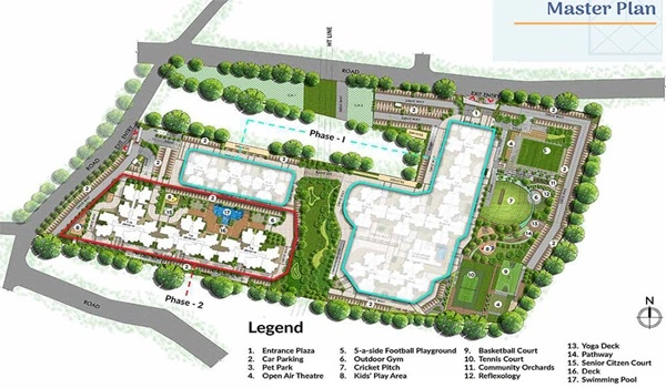 Prestige Primrose Hills master plan — site layout
