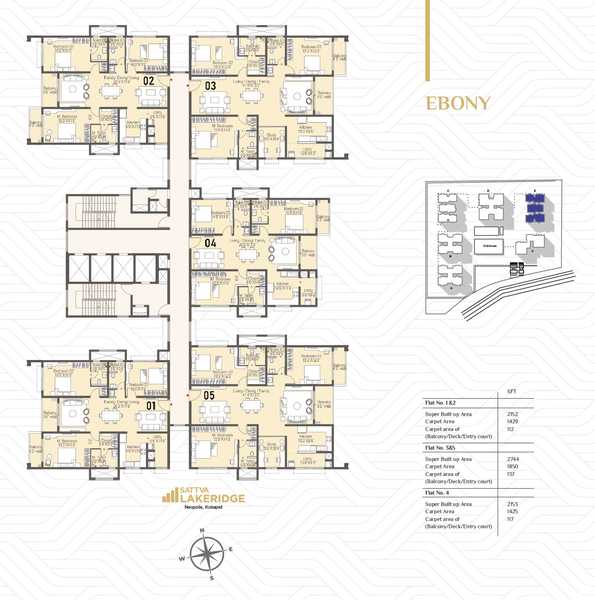 Sattva Lake Ridge master plan — site layout