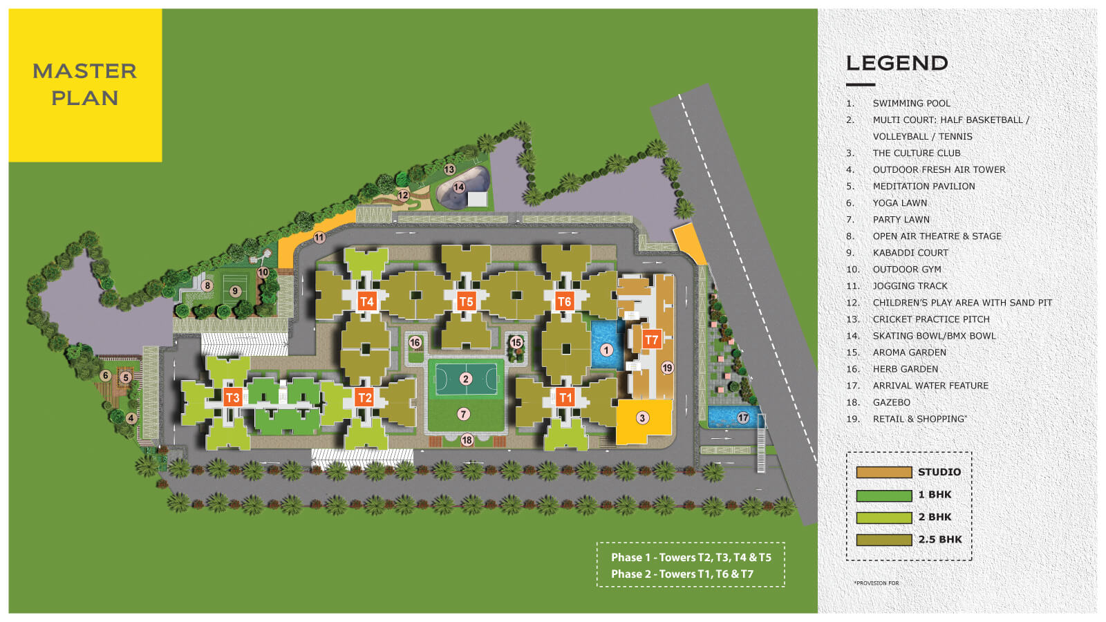 Provident Equinox 1 master plan — site layout