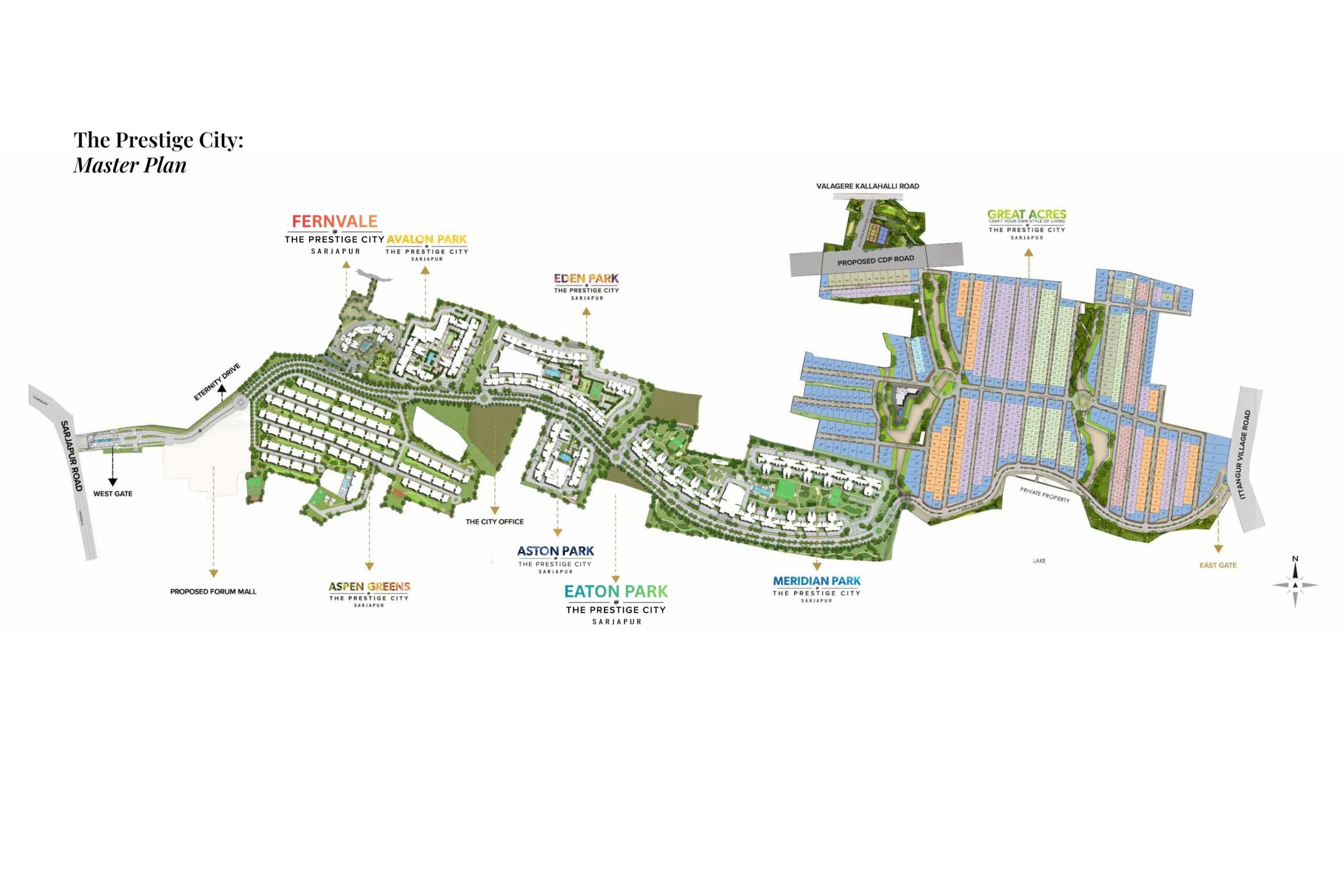Prestige Fernvale master plan — site layout