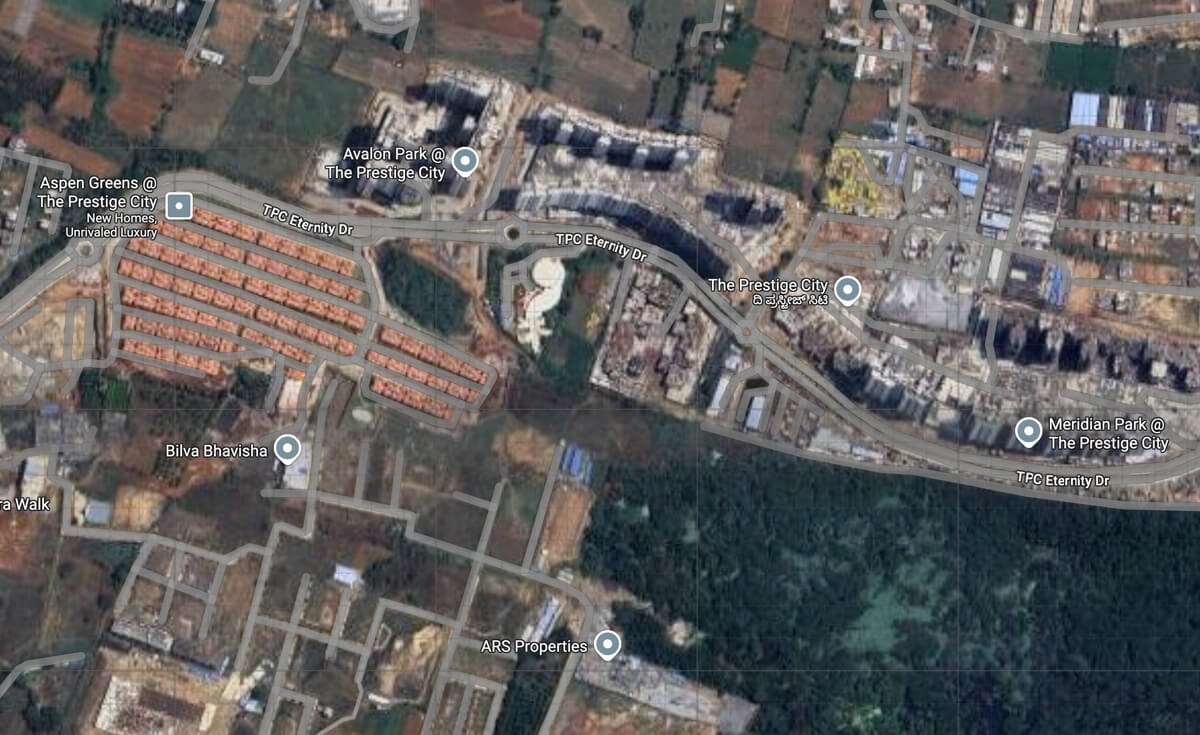 Prestige Eaton Park master plan — site layout