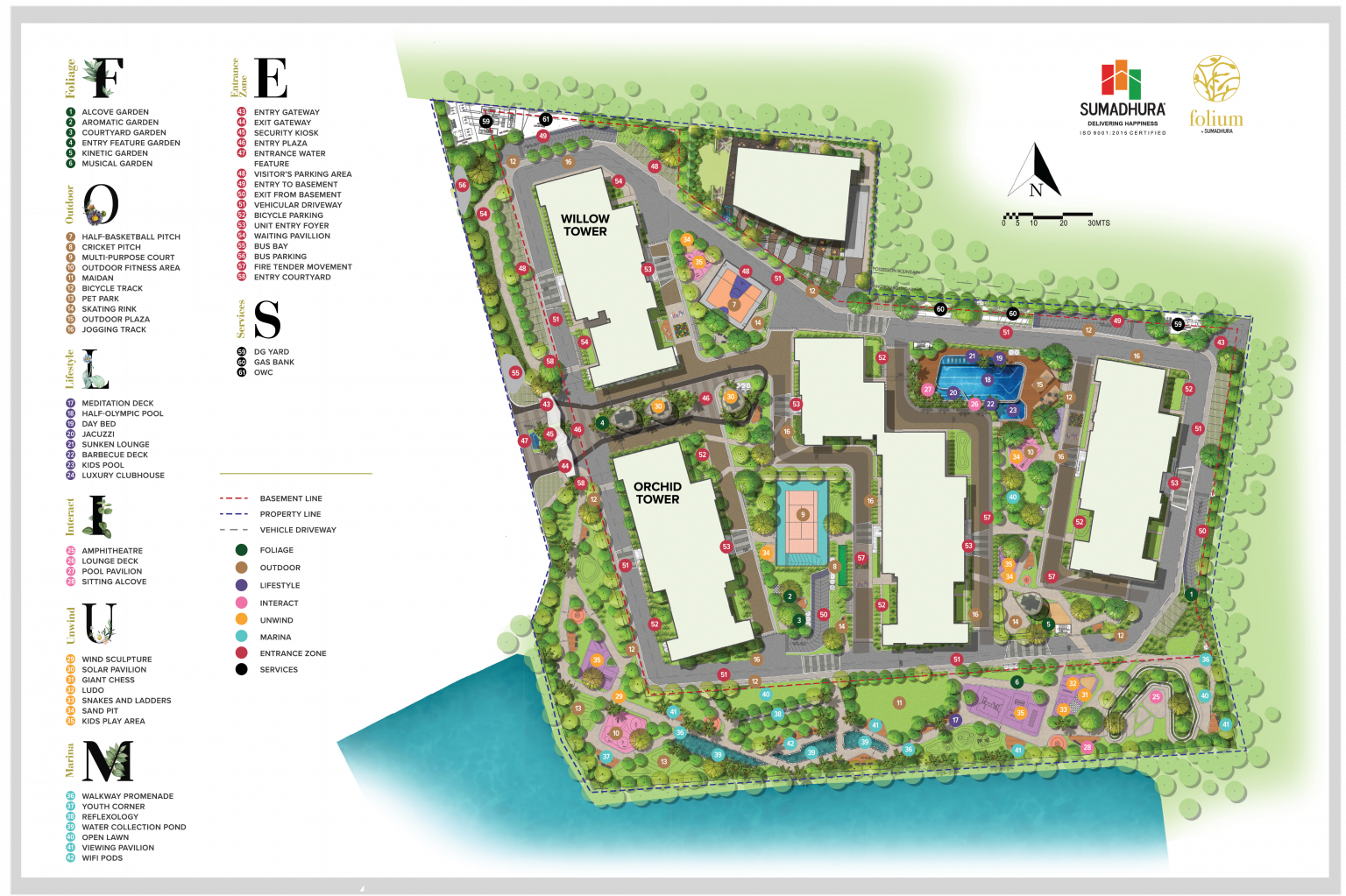 Sumadhura Folium Whitefield master plan — site layout