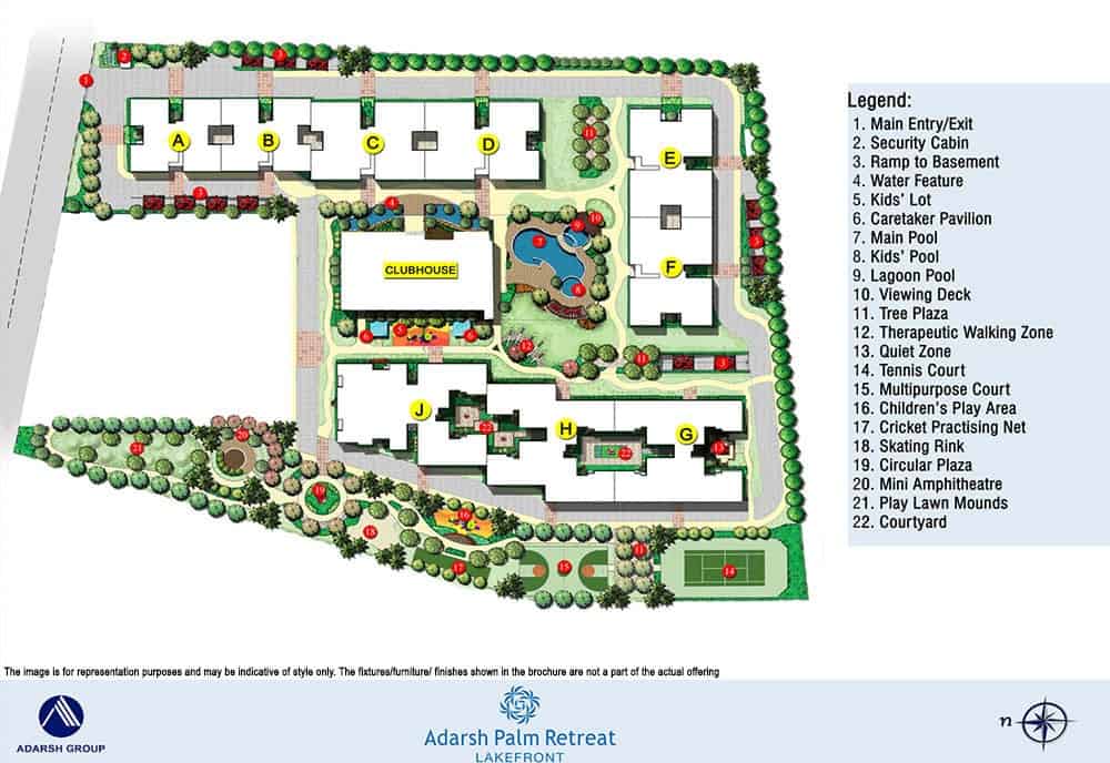 Adarsh Palm Acres Phase 3 master plan — site layout