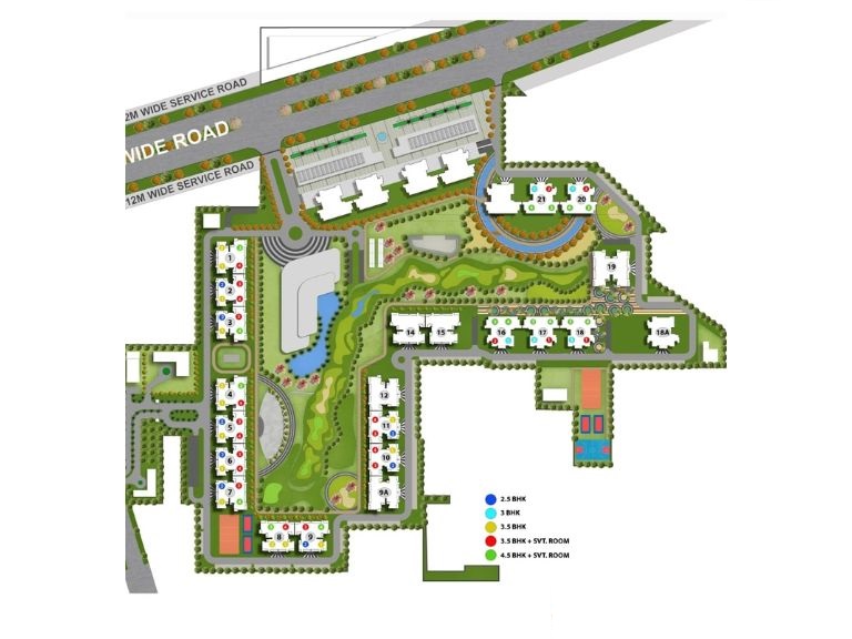 M3M Golf Hills master plan — site layout