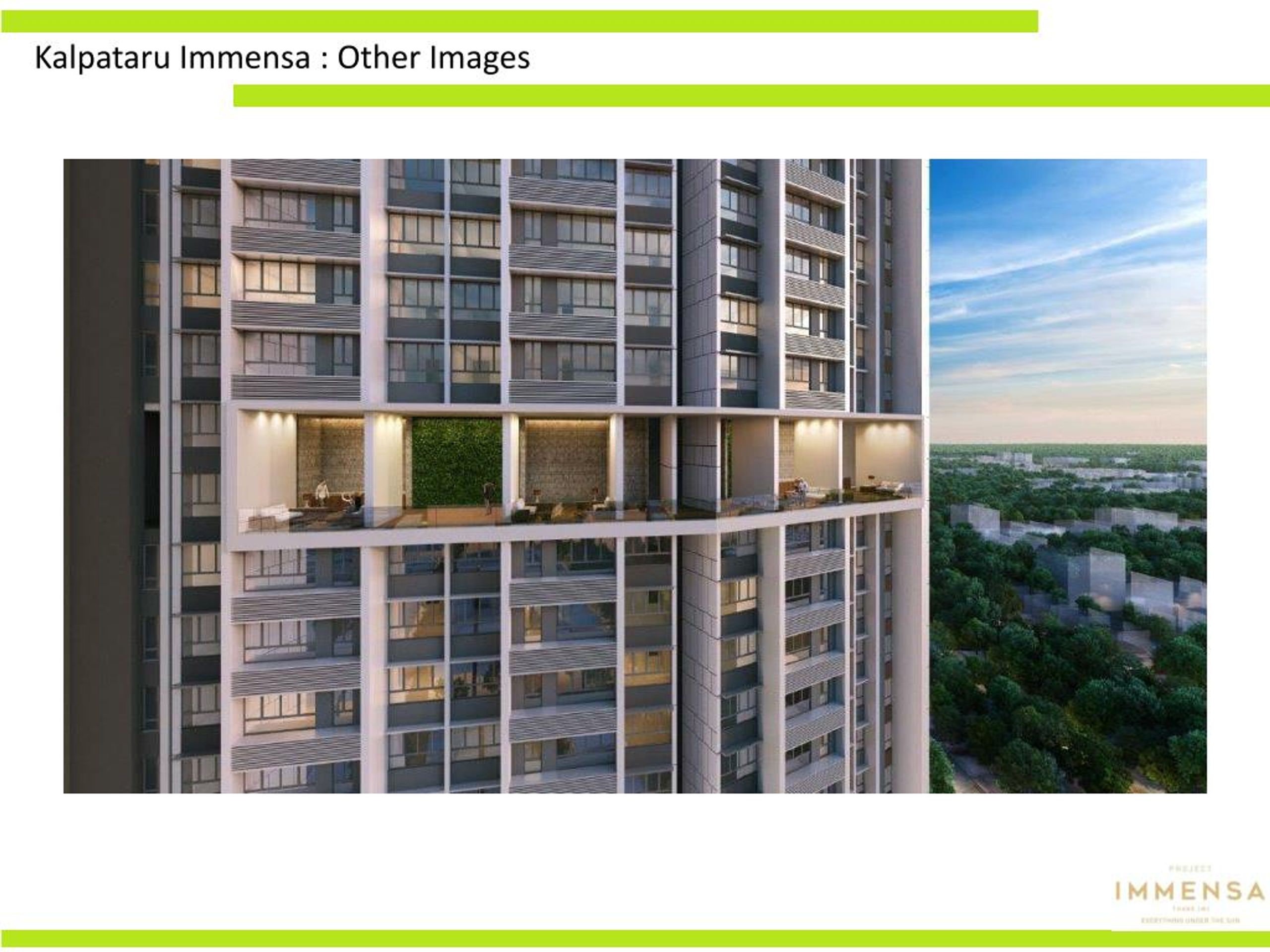 Kalpataru Immensa Review | Thane West Mumbai | Brickplot project elevation