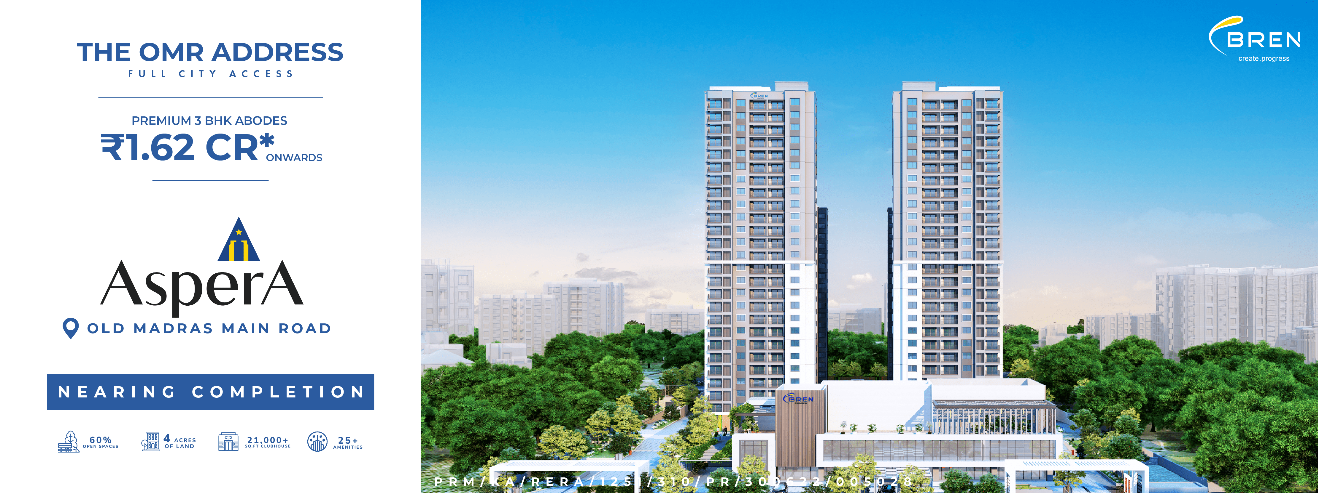 Bren Aspera Review 2026 — Price, RERA & Score | Brickplot project elevation
